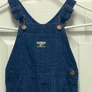 Oshkosh B’Gosh navy corduroy overalls size 24‎ months new/EUC